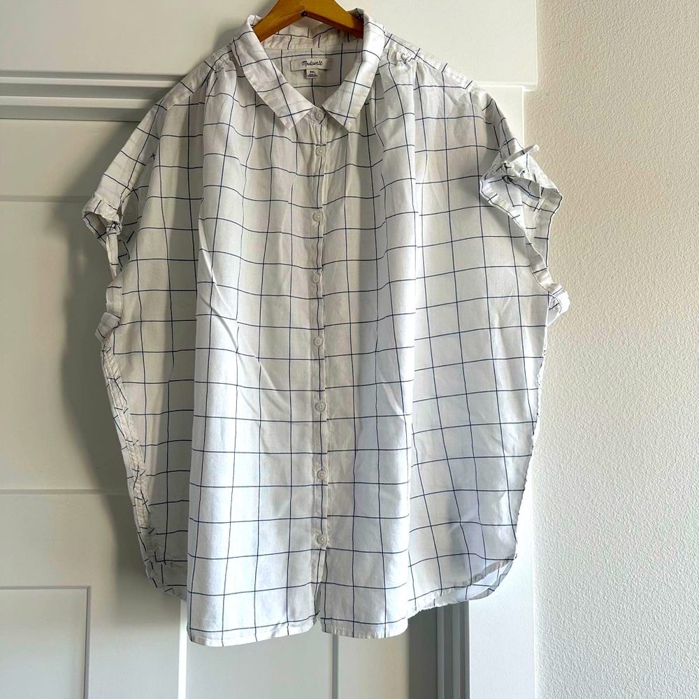 GUC Madewell windowpane shirt XXL